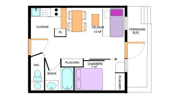 Plan de l'appartement